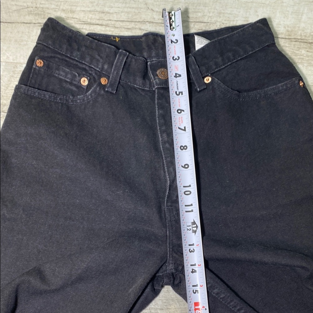 Vintage Levi’s 512 Black Jeans | Size 9SHT | Straight Leg | Classic Fit - Picture 8 of 10